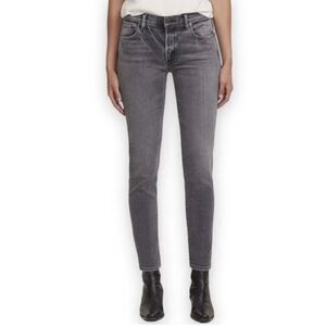 Agolde Sophie Mid Rise Skinny Ankle Duet Faded Black Premium Denim Jeans Size 27